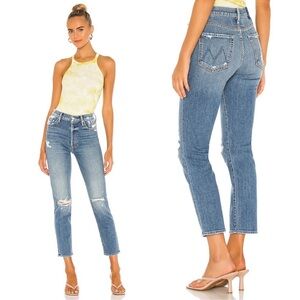 MOTHER Superior The Trickster Ankle “On Holy Ground” Distressed Jeans ❤️